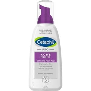 Cetaphil Pro Acne Prone Oil Control Foam Wash 236ml Deep Cleansing Formula Excess Oil Removal For Acne Prone Skin Soap - Free Hypoallergenic Non - Acnegenic Non - Comedogenic Dermatologist Tested - Image 1