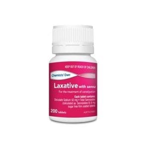 Chemists' Own Laxative With Senna 200 Tablets Same As Coloxyl - Image 1