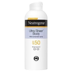 Neutrogena Ultra Sheer Body Mist Sunscreen SPF50 140G - Image 4
