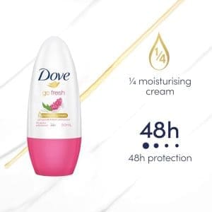6* Dove Go Fresh Deodorant Roll On Pomegranate & Lemon Verbena 50ml - Image 5