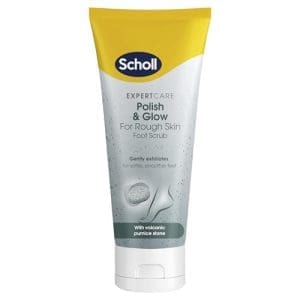 Scholl Expertcare Polish Glow Foot Scrub Infused With Volcanic Pumice Stone Scrub For Soft Radiant Feet 75ml