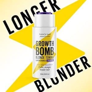 Growth Bomb Blonde Colour Enhancing Shampoo 300ml - Image 6