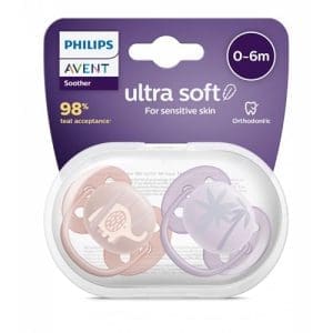 Philips Avent Ultra Soft Soother 0 - 6 Months Plain 2 Pack - Image 3