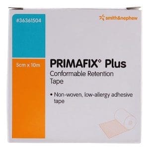 Smith Nephew Primafix Plus Conformable Retention Tape 5 cm X 10 Meter Size