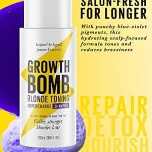 Growth Bomb Blonde Colour Enhancing Shampoo 300ml - Image 5