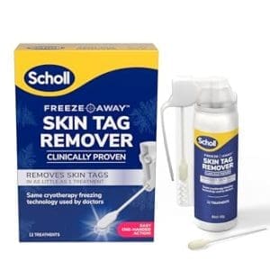 Scholl Freeze Away Skin Tag Remover - Cryogenic Skin Tag Removal Solution Safe For In - Home Application Clinically Proven To Remove Skin Tags In As Little As One Treatment 12 Treatments In Box - Image 3