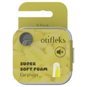 Otifleks Super Soft Foam Earplug Pair Yellow White Pack Of 8