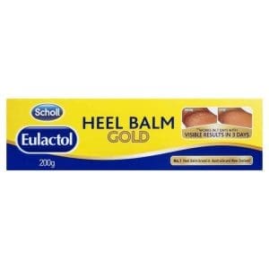 Scholl Eulactol Heel Balm Gold - Foot Care Cream - Cracked Heel Balm - Heel Repair Cream - 200G