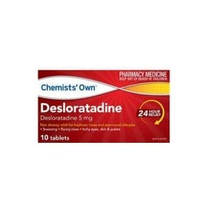 Chemists' Own Desloratadine Tablets 10S Generic Of Aerius Tablets