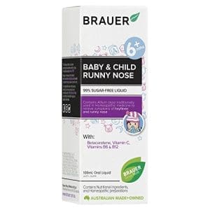 Brauer Natural Baby And Child Runny Nose Relief Oral Liquid 100ml
