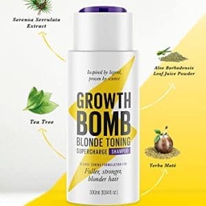 Growth Bomb Blonde Colour Enhancing Shampoo 300ml - Image 4