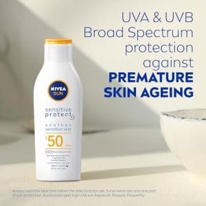 Nivea Sensitive Protect SPF50 Sunscreen Lotion 200ml - Image 4
