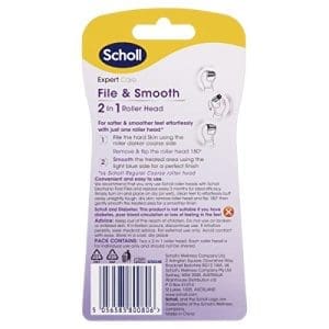 Scholl File And Smooth 2 - In - 1 Roller Head Refill Replacement Heads For Soft Smooth Feet - Image 3