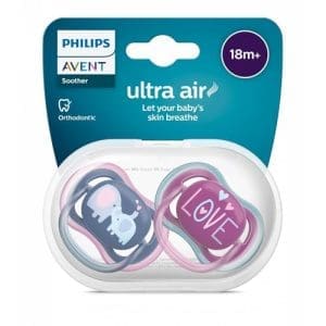 Philips Avent Ultra Air Pacifier 18Mths Firm Teat For Growing Teeth Scf349 19 - Image 3