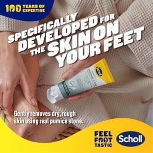 Scholl Expertcare Polish Glow Foot Scrub Infused With Volcanic Pumice Stone Scrub For Soft Radiant Feet 75ml - Image 4