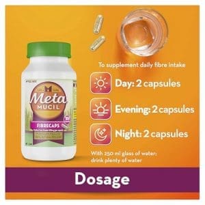 Metamucil Fibrecaps 300 Capsules - Image 7