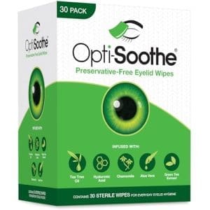 Opti - Soothe Preservative - Free Eyelid Wipes - Moist Towelette For Daily Eyelid Cleaning Preservative - Free Soothing Moisturising Natural Ingredients - Image 2