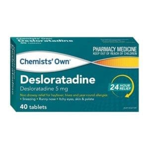 Chemists' Own Desloratadine Tablets 40S Generic Of Aerius Tablets