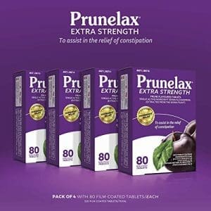 Prunelax Laxative Made Of Natural Senna Extra Strenght 80 Film Coated Tablets Pack Of 4 - Image 6