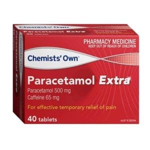 Chemists Paracetamol Extra Tablets 40S