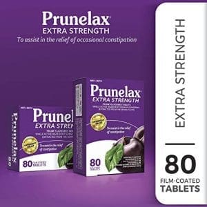 Prunelax Laxative Made Of Natural Senna Extra Strenght 80 Film Coated Tablets Pack Of 4 - Image 3