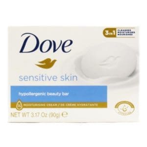 4* Dove Sensitive Skin Hypollergenic Beauty Soap Bar 90G
