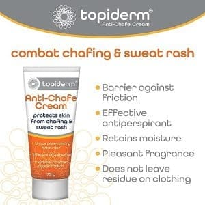 Topiderm - Anti - Chafe Chafing Cream Protecting From Chafing And Sweat Rash From Running Cycling Friction Prevention Soothing Barrier Cream 75G Tube - Image 3