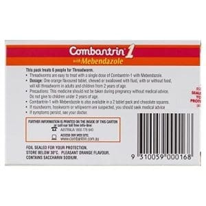 Combantrin - 1 With Mebendazole 6 Tablets - Image 4