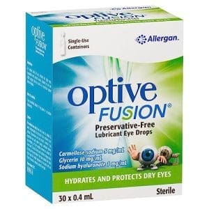 Allergan Optive Fusion Lubricant Eye Drop 30 X 0 4ml
