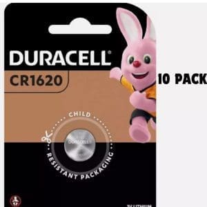 10* Duracell CR1620 Battery Lithium 3V Coin Cell Button