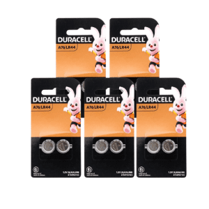 10* Duracell 1.5V Alkaline Lr44/A76 Button Battery Batteries Brand New (5Xpk2)