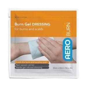 Aeroburn Burn Gel - Infused Dressing 10cm X 10cm