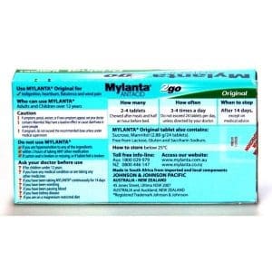 Mylanta 2Go Antacid Original 24 Tablets - Image 4
