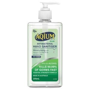 Ego Aqium Antibacterial Hand Sanitiser With Aloe Vera 375ml