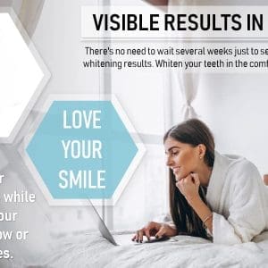 Dentagenie Professional Teeth Whitening Strips Only 30 Minutes A Day For Tooth Whitening Perfection Strong 6 Hydrogen Peroxide Gel For Whiter Teeth 28 Moldable Upper And Lower No Slip White Strips - Image 7