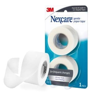 Nexcare Gentle Paper Tape 25.4Mm X 9.1M 2 Pack