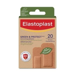 Elastoplast Green Protect Adhesive Bandages 20 Strips - Image 1