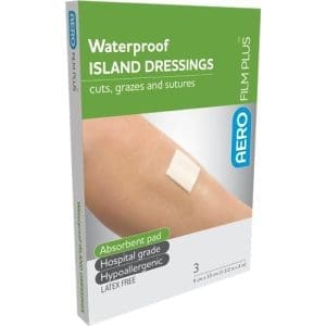 Aerofilm Plus Waterproof Island Dressing 9 X 10cm Box Of 3