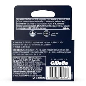 King C Gillette Mens Refill Shave And Edging Razor Blades 3 Refills With Built - In Single Blade - Image 3