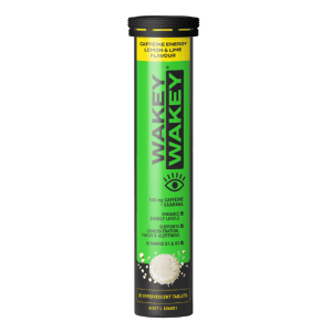 Wakey Wakey Caffeine Effervescent Lemon & Lime Flavour 20 Tablets