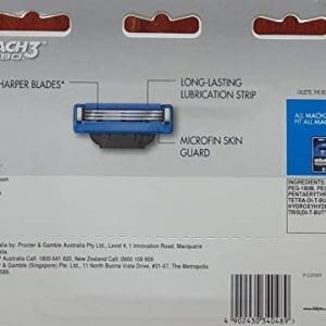 Gillette Mens S Mach3 Turbo Razor Blades Value Pack With 8 Cartridges - Image 3