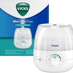 Vicks Mini Cool Mist Humidifier 1.8L For Bedroom Or Home Office