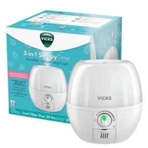 Vicks 3 - In - 1 Sleepytime Humidifier, No. 1 Brand Recommended By Pediatricians*.