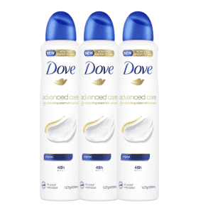3* Dove Advanced Care Antiperspirant Aerosol Deodorant Original 220ml