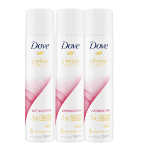 3* Dove Clinical Protection Antiperspirant Deodorant Pomegranate 180ml