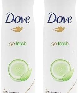 2* Dove Go Fresh Cucumber And Green Tea Anti - Perspirant Deodorant 220ml