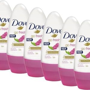 6* Dove Go Fresh Pomegranate Roll On Deodorant 50ml