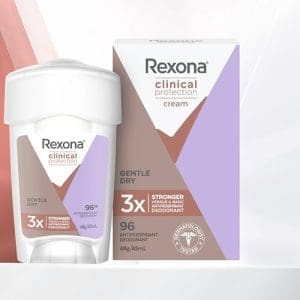 Rexona Women Clinical Antiperspirant Cream Stick Deodorant Sheer Powder, 45ml, 96 Hour Protection (packaging may vary) - Image 8