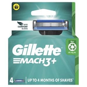 Gillette Mach3+ Razor Blades for Men