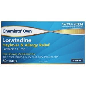 Chemists' Own Loratadine Hayfever & Allergy Relief Tablets 10mg